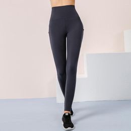 Active Pants Seamless Yoga Leggings Pocket Sport Fitness Women Sportswear Elastic Lift Hip High Waist Slim Gym Clothing