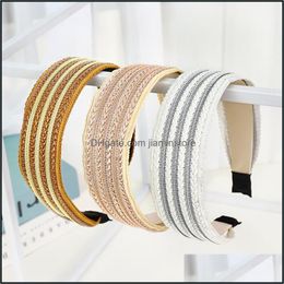 Headbands 2021 Vintage Solid Braided Bezel Hairband Women Hoop Hair Accessories Girls Headband Opaska Do Wlosow Bandeau Femme Diadem Otl8U