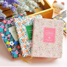 Arrival Cute PU Leather Floral Flower Schedule Book Diary Weekly Planner Notebook School Office Kawaii Stationery 2023