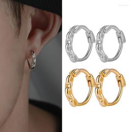 Hoop Earrings 1Pair Creative Chain Small For Men/Women Street Gothic Punk Jewelry