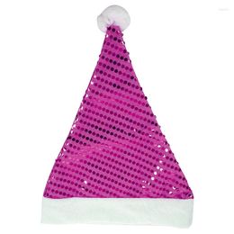 Christmas Decorations Big Deal Costume Santa Claus Party Hat Adult Kids Family Xmas Cap Gifts Purple