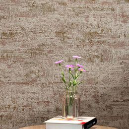 Wallpapers Retro Plain Grey Cement PVC Wallpaper For Walls Living Room Bar Cafe Restaurant Clothing Shop Background Roll