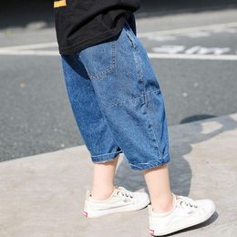 Jeans Spring Autumn Boy's And Girl's Baby Casual Trousers Small Medium-sized Boys Carrot Pants All-match Harlan Baggy P