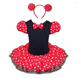 Girl Dresses Fashion Girls Dance Kids Dot Costume With Underwear And Hairband Ballet Tutu Dress Cosplay Custome