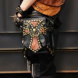 Waist Bags Women Bag Female Fanny Pack Belt Small Leg Steampunk Gothic Messenger Hip Hop Bum Fashion Purse D23