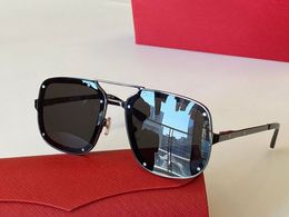Oversized Man Sunglasses Designer Women Fashion Eyewear Pilot Santos de Carti Sun glasses Anti Blue light UV Double Bridge Metal Frame Screw