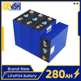 3.2V 280Ah Lifepo4 Battery Grade A DIY Rechargeable Batteri Pack Deep Cycles 6000 Times For RV Boats Golf Carts Wheelchair Cells