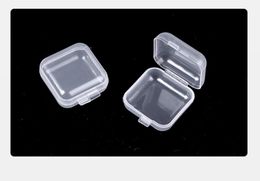 Packaging Boxes Earplugs Storages Boxs Square Empty Mini Clear Plastic Storage Containers Boxs Case with Lids Small Box Jewelry