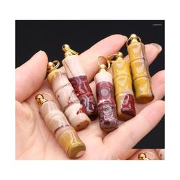 Pendant Necklaces Natural Stone Per Bottle Pendants Reiki Heal Essential Oil Vial Quartzs For Fashion Jewelry Making Diy Necklace Dr Dhsix