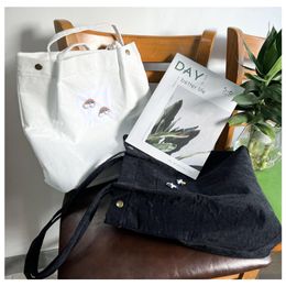 Other Bags For Women 2022 Corduroy Shoder Reusable Shop Casual Tote Female Diy Handbag To Put Pvc Charms On It Drop Delivery Lage Ac Dhyx6