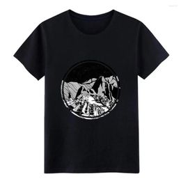 Men's T Shirts Machu Picchu Shirt Designing Tee Round Collar Family Graphic Authentic Spring Standard