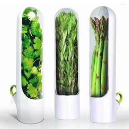 Storage Bottles Saver Transparent Kitchen Food Container Keeper Gadgets Greens Fresh Keeping Vanilla Preservation Cup
