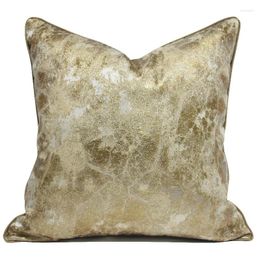 Pillow DUNXDECO Luxuy Gold Sand Colour Abstract Art Cover Decorative Case Modern Marble Jacquard Sofa Chair Bed Coussin