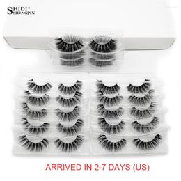 False Eyelashes 10/50/100 Pairs 3D Mink Fake Wholesale Natural Long Wispy Fluffy Makeup Kit Extension Tool In Bulk