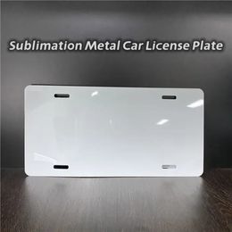 12x6inches Sublimation Metal Car Licence Plate Heat Transfer Blank Consumables Printing DIY Aluminium Plate bb0129