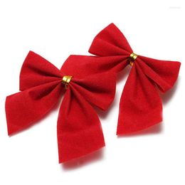 Christmas Decorations Big Deal 24Pcs Decoration Ornament Hanging Bowknot Bow Butterfly Decore Tree Cute (24pcs Red)
