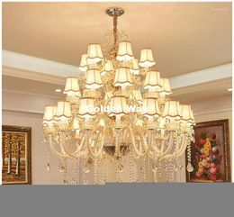 Chandeliers Sellig European Modern Golden Crystal ChandelierFixture Novelty Style Fitting Lustres For Living Room Dining Lighting