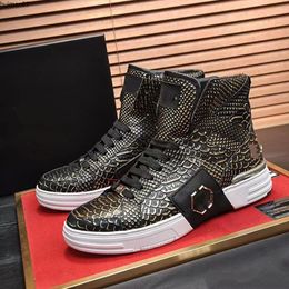 luxury designer shoes casual sneakers breathable mesh stitching Metal elements are size38-45 hm7mj000008