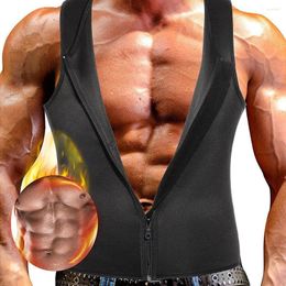 Men's Tank Tops Slimming Neoprene Vest Sweat Shirt Body Shaper Waist Trainer Shapewear Male Top Shapers Clothing