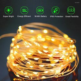 Strings LED Outdoor Solar Lamp String Lights 8 Mode 200 LEDs Fairy Holiday Christmas Party Garland Garden Waterproof 10m