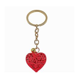 Keychains Lanyards 20Pcs/Lot Wholesale Hollow Heart Fashion Charm Cute Purse Bag Pendant Car Keyring Chain Ornaments Gift T200804 Dh1P5