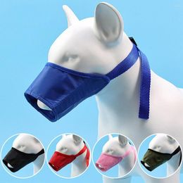Dog Apparel Muzzle Accessories Mascotas Perros Pet Items Chien Solid Colour Adjustable Anti-bite Anti-barking