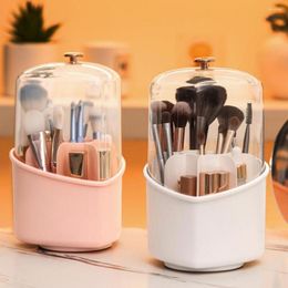 Storage Boxes Useful Dustproof Cosmetic Case Heart-shaped Classified Storing Dressing Table Makeup Brush Holder Desktop Organizer