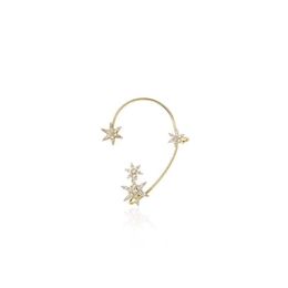 Ear Cuff Casual Sier Plated Metal Snowflake Clips Without Piercing For Women Sparkling Zircon Earrings Wedding Jewellery Drop Delivery Othft