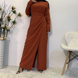 Ethnic Clothing 2023 Dubai Abaya Turkey Hijab Muslim Sets Fashion Long Maxi Dress Casual Women's Set Patchwork Kaftan Islamic