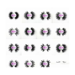 False Eyelashes 30 50 100 200 Pairs Wholesale Real Mink 25Mm Lashes 5D 7D Fluffy Messy Strip Dhs Drop Delivery Health Beauty Makeup E Dh9Sd