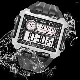 Wristwatches SYNOKE Men Sports Watch Military Waterproof Big Dial Digital LED Male Electronic Clock Watches For Relogio Masculino