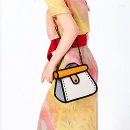 Evening Bags Xiuya Cartoon Messenger Bag 2023 Autumn Trendyol Patchwork Womens Handbags All-match Fashion Solid Color Canvas Coin Purse