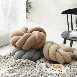 Pillow DIY Hand Knot Back S Cozy Car Lumbar Home Decorative Sofa Seat Soft Office Rest Pillows