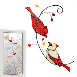 Decorative Figurines Redbird Hanging Ornament Garden Decor Bird Craft Home Decorations Door And Window Decoration A Symbol Of Pure Love