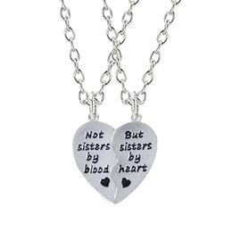 Pendant Necklaces Piece Set Bohemian BFF Necklace Sister Alloy Heart Friend Friendship Fashion Jewellery Gift 2023Pendant