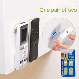 Storage Boxes Plastic Remote Pair (4Pcs) TV Sticky Air Hanger Conditioner Hooks Control 2 Set Housekeeping & Organisers