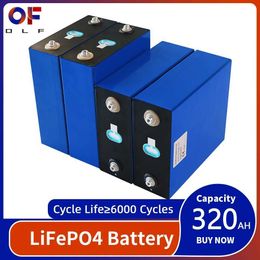 3.2V 320Ah Lifepo4 Battery Grade A Brand New 310Ah Lithium Iron Phosphate Cell DIY For 12V 24V 48V Golf Cart Solar System Boats