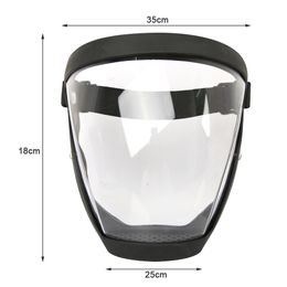 Transparent Full Face Shield Splash-proof WindProof Anti-fog Mask Safety Glasses Protection Eye Face Mask with Philtres ss01292253