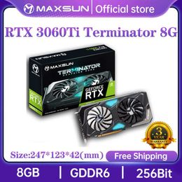 MAXSUN Full New Graphics Cards RTX 3060Ti Terminator 8G GDDR6 GPU Computer PC 256bit DP*3 8Pin 8nm Gaming Video Card