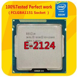 Motherboards E-2124 Intel Xeon E 2124 3.3GHZ Quad-Core TDP 71W CPU Processor LGA1151 For E3 PRO SAMING V5 Motherboard