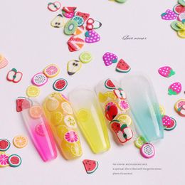 Nail Art Decorations Mixed Styles 3D Fruit Tiny Slices Sticker Polymer Clay DIY Designs Wheel Women Decoration Acrylic Manicure Accessories