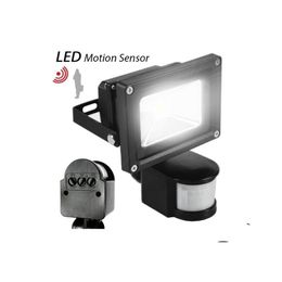 Floodlights 10W 20W 30W 50W 100W Pir Infrared Motion Sensor Led Floodlight 110265V Waterproof Ip65 Parki For Garden Spotlight Outdoo Otbla