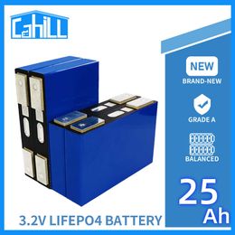 Lifepo4 25Ah 1/4/8/16/32PCS Recargable Battery 3.2V Lithium Iron Phosphate Prismatic Brand New Solar Cells for RV Boat Golf Cart