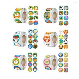 Jewelry Pouches 500pcs/roll Reward Stickers For Kids Motivational With Cute Animals Teacher Supplies Classroom Decoration Label Sticker