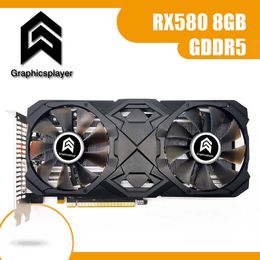 Graphicsplayer 8GB Graphics cards RX 580 Series 256Bit 2048SP GDDR5 8GB Video Cards placa de video For AMD RX