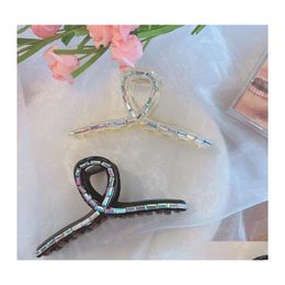 Hair Clips Barrettes Fashion Jewellery Plastic Hairpin For Women Clip Pin Lady Girl Magic Colour Square Barrette Back Head Shark Larg Dhv5C