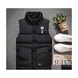 Мужские жилеты London Trapstar Jacket Mens Style Real Feather Down Winter Fashion Vest Bodywarmer Advanced Водонепроницаемая ткань Drop Deliv Dhbj6