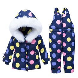 Coat Baby Winter Clothing Set -30 Degrees 2023 Children Duck Down Jacket Girl Clothes Boy Overcoat Parka Kids Ski Snow Wear