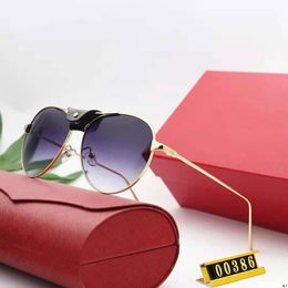 New Brand Designer Sunglasses for Women Mens Pilot Sunglasses Oversized Frame Leather Sun Glasses Hip Hop Male Female Shades UV400 Eyew Gjgh