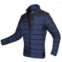 Men's Down Nice Winter Jacket Men 111% Cotton Padded Parka Thick Zipper Slim Coat Outwear Warm Male Overcoat